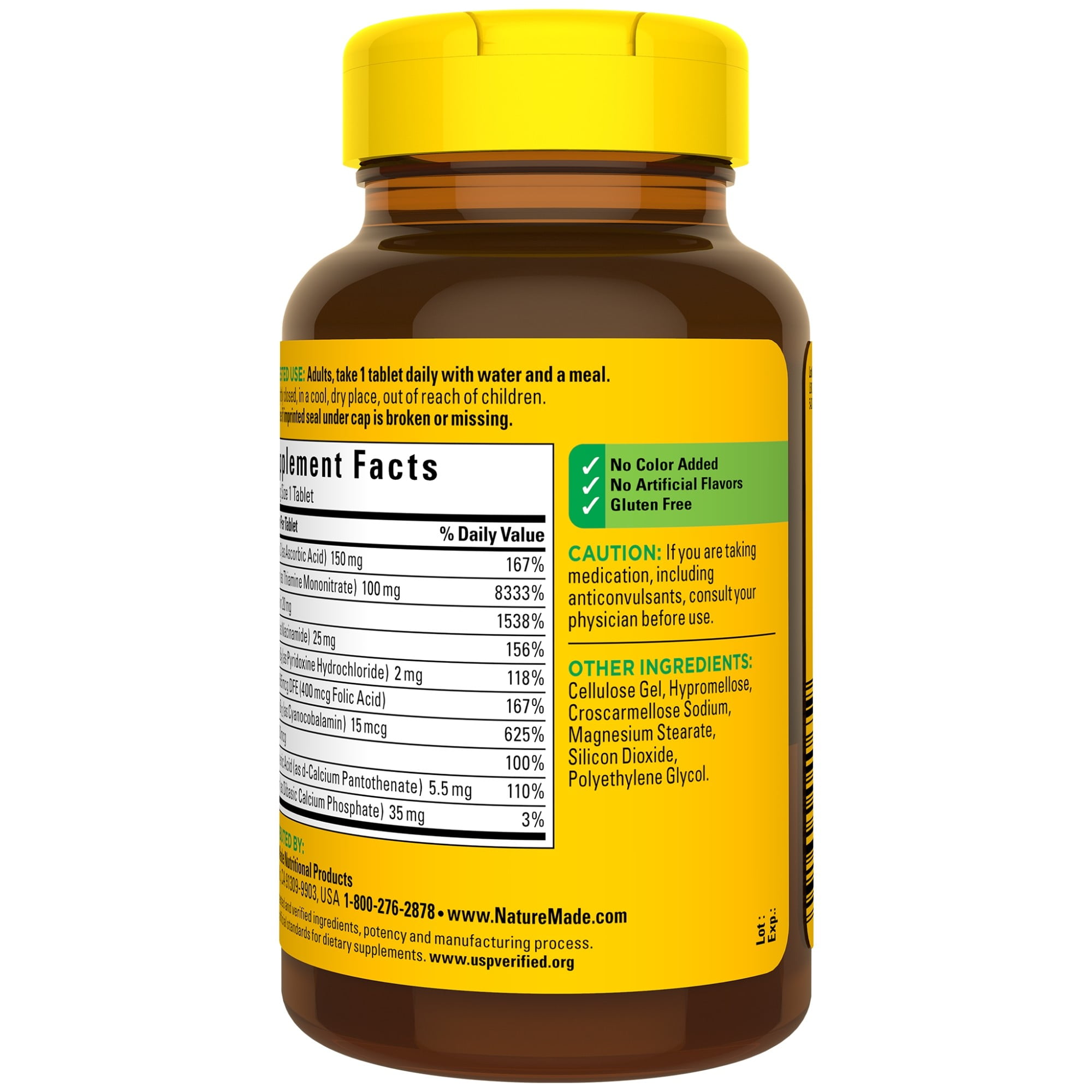nature made super b complex tablets 160 count for metabolic health
