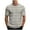 Khaki, variant on Chbgutlmr Shirts for Men Summer Crewneck Casual Short Sleeve Muscle Tees Comfy Loose Striped Tee Shirts