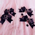 thumbnail image 6 of Bowknot Hairpin with Chain for Women Kids Gothic Charm Hair Clip Aesthetics Halloween Hair Accessories, 6 of 8