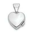 thumbnail image 4 of Auriga Fine Jewelry 925 Sterling Silver 10mm Heart Locket (L- 15.7mm, W- 10.16mm) for Women, 4 of 6