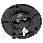 Vortex V3 Gas Cap Black CNC Machined Fuel Cap for Suzuki SV650 GSX-R 600 750 1000 Hayabusa Street Bike (GC520K)