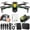 Yellow, variant on JVBTVB 1080P HD Camera Drone with Screen Remote Control, Brushless Motor, Altitude Hold & 360° Obstacle Avoidance - Under 250g No FAA Registration, Includes Storage Card & Carry Bag