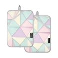 thumbnail image 7 of Yayeee Pot Holders Kitchen Heat Resistant with Pocket 7"x9.8" Cotton Oven Cooking Hot Pads, Purple Geometric, 7 of 7