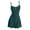 Blackish Green, variant on Women's Tank Wide Strap Sleep Shirt Ribbed Knit Lace Trim Sleeveless Chemise Nightdress, Spaghetti Strap Henley Button Front Sleep Dress, Soft Loose‑Fit Sleepwear Loungewear