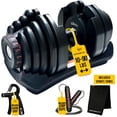 thumbnail image 1 of MotionGrey Adjustable Dumbbell 5 to 90 LB, Free High Strength Hand Grip Included 15 Adjustable Weight Settings Dumb Bell Barbell, Anti-slip Metal Handle for Exercise Equipment, 1 of 8