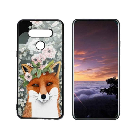 Compatible with LG K51 Phone Case, Fox-139 Case Men Women, Flexible Silicone Shockproof Case for LG K51
