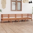 thumbnail image 1 of vidaXL 4 Piece Garden Lounge Set Honey Brown Solid Pinewood, 1 of 5