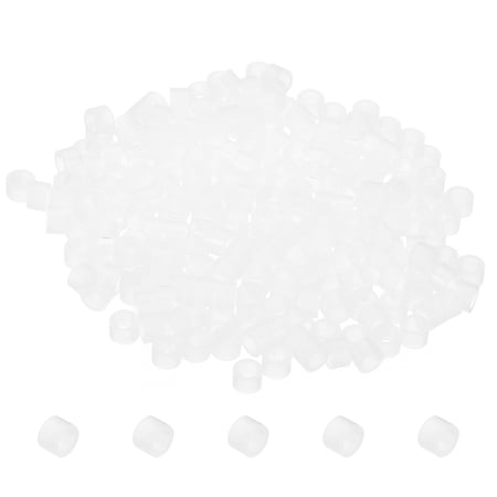 Uxcell 3.2mm ID x 5mm OD x 3mm L Round Spacers Washers 200 Pack Nylon Standoff Gaskets for M3 Screws White