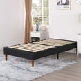 thumbnail image 3 of VECELO Upholstered Platform Bed Frame Mattress Foundation/Strong Wood Slat Support, Black, King Size, 3 of 8