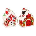 thumbnail image 1 of 2pcs Christmas Candy House Lighted Gingerbread House Tabletop Decor Christmas Gift, 1 of 7