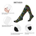 thumbnail image 5 of Lsque Game Joysticks Pattern Sport Compression Socks for Men & Women 15-20 mmHg Knee High Nurse Pregnant Running Medical and Travel Athletic, 5 of 6