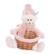 thumbnail image 5 of Cesta de dulces, contenedor de dulces, forma de muñeco de nieve, bonita y fácil de usar, decoración de mesa, práctica cesta tejida, decoración, 5 of 9
