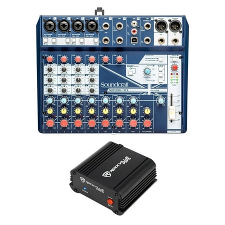 Soundcraft Notepad-12FX 12-Channel Analog Mixer w/ USB I/O+Phantom Power (Best 12 Channel Analog Mixer)