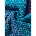 thumbnail image 4 of Couverture Queue de Sirène Douce Crochet Sac de Couchage Couverture pour Enfants Adultes, Rose Rouge 180*90cm, 4 of 7