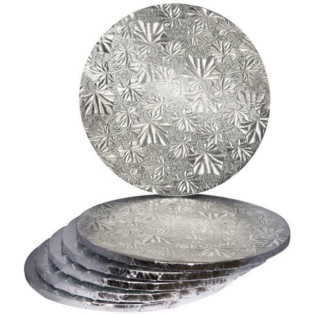 6 Silver Round Drum 1//2