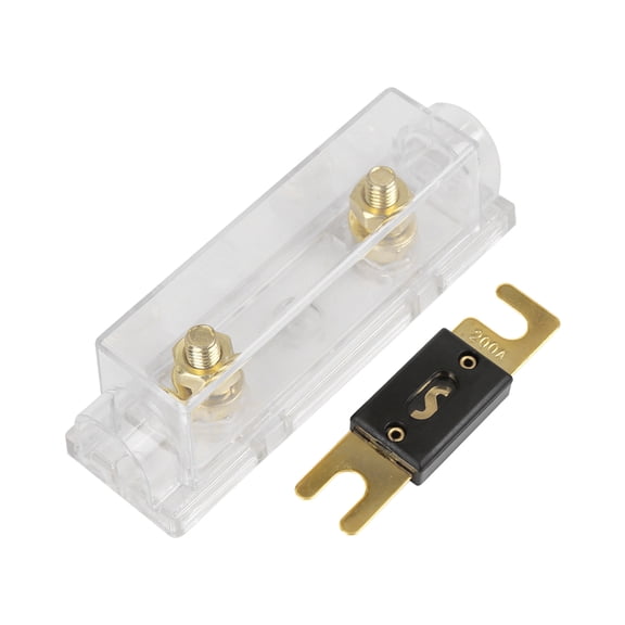 ANL Fuse with In-Line Holder 0 4 8 10 Gauge 200 Amp for Car Audio Video Stereo