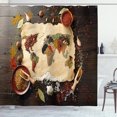 thumbnail image 1 of Ambesonne Spice Shower Curtain, Map with Various Ingredients, 69"Wx84"L, Multicolor, 1 of 3