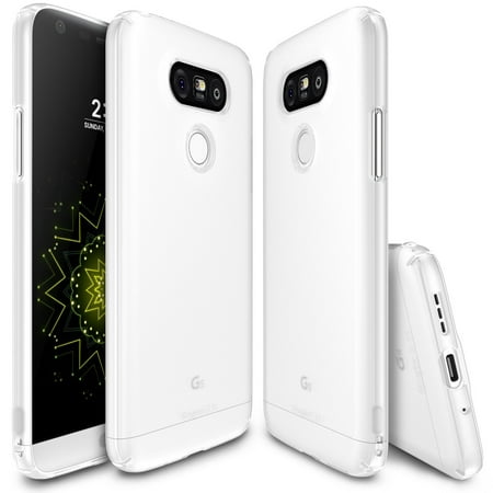 G5 Case, Ringke SLIM G5 Case [All-Around Protection][FROST WHITE White] Premium Dual Coated Hard Case for LG G5