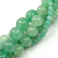 thumbnail image 2 of K-KED Natural Gemstone Green Aventurine Jade Round Bead 15" 4mm 6mm 8mm 10mm 12mm-6 mm, 2 of 6