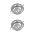 thumbnail image 1 of mmirethe Stainless Steel Sink Dish Drying Rack Organizer Drain Sink Plastic Basket Silver 8.86 Inch 2Set, 1 of 6