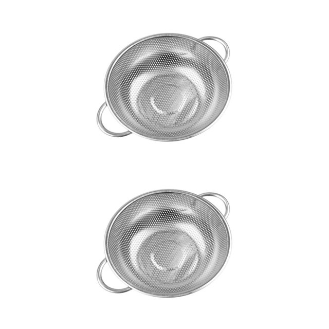 mmirethe Stainless Steel Sink Dish Drying Rack Organizer Drain Sink Plastic Basket Silver 8.86 Inch 2Set