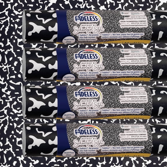 Fadeless Schoolgirl Style Bulletin Board Paper, 48" x 12', Senior Year, 4 Rolls