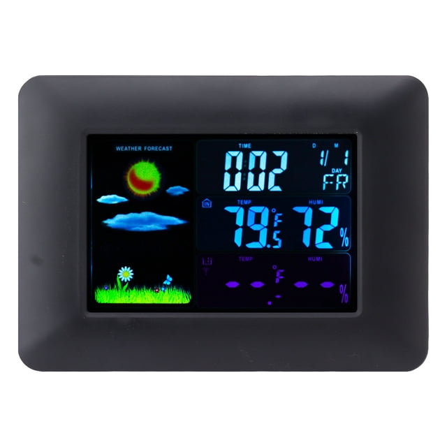 Reloj meteorológico digital, reloj despertador, reloj meteorológico inalámbrico en color, reloj despertador de proyección, rendimiento probado