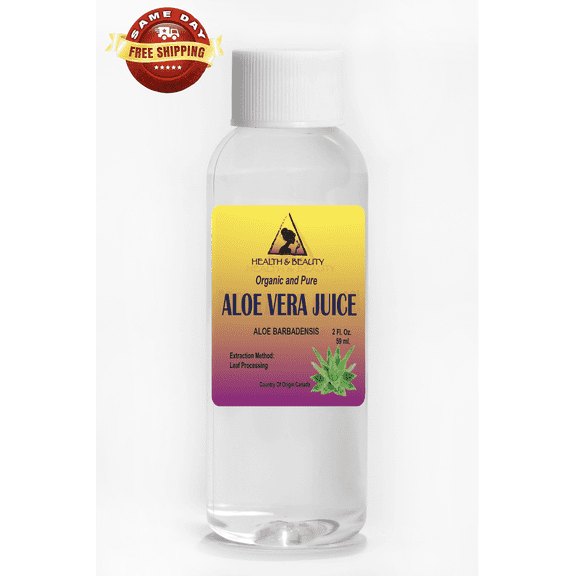 Aloe vera juice organic whole leaf natural moisturizer raw material 2 oz