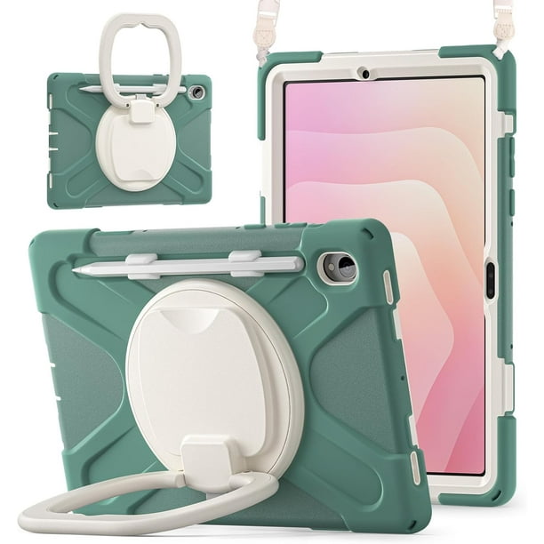 Funda para Samsung Galaxy Tab S11 (11 Pulgadas) 2025 SM-X730/SM-X736B, Funda de Silicona Resistente con Asa, Soporte 360, Correa y Portalápices