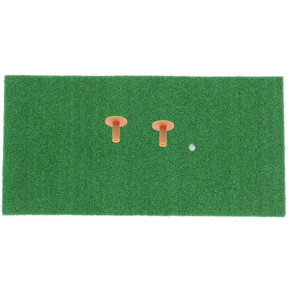 1 juego / 3 uds., Alfombrilla de práctica, alfombrilla de césped realista para interiores, ayudas de entrenamiento, suministros deportivos para el hogar, para uso diario (1 alfombrilla + 2 uds.