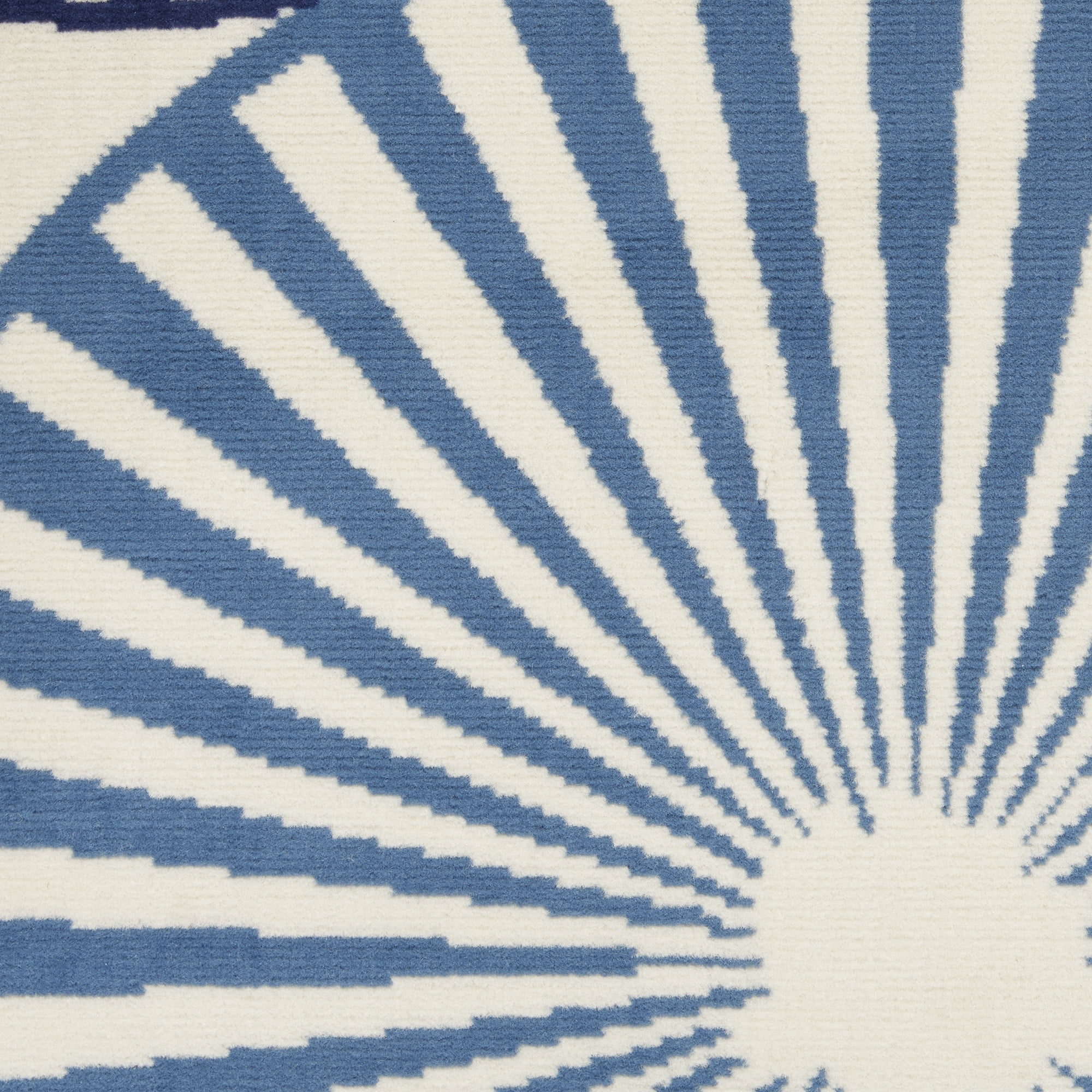 Nourison Grafix Geometric White 2'3" x 10' Area Rug, (2x10)