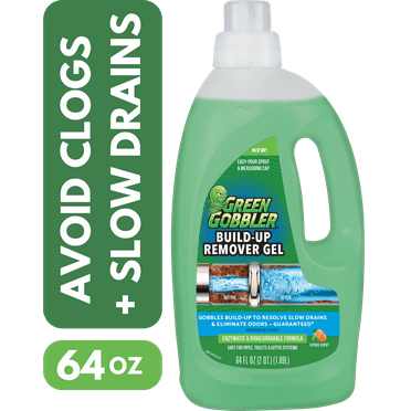 Green Gobbler Build up Remover for Slow Drains and Drain Maintenance, 64 fl oz