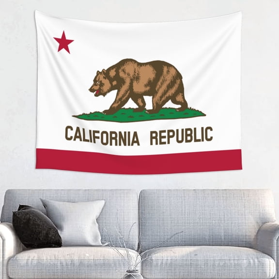 California Flag Tapestry Aesthetic Tapestry Wall Hanging For Room Bedroom Dorm Room Decor 29x37 Inches