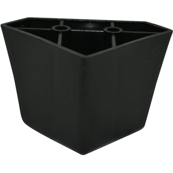 Black Plastic Diamond shaped 2.25 Inch Leg For Sofas and Recliners