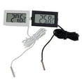 thumbnail image 4 of OULII 2PCS Digital Freezer Thermometers Waterproof Probe for Refrigerator Testing White, 4 of 8