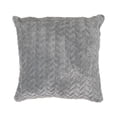 thumbnail image 2 of Maison Concepts Braided Fleece Cushion (Gray) - Set of 2 (18L X 18W X 2H), 2 of 3