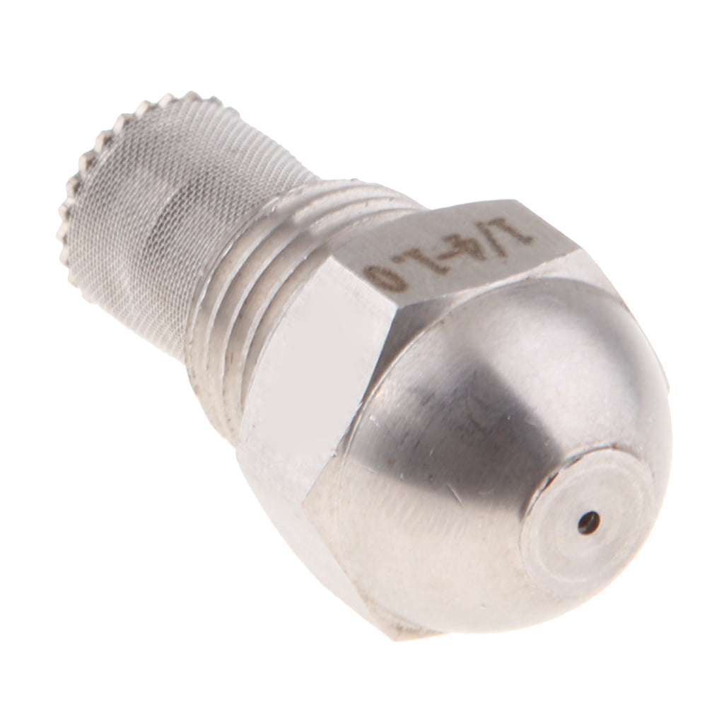 Oil Burner Nozzle Adapter with Stainless Steel Filter-0.2-1.5mm-1/4" Thread 