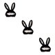thumbnail image 2 of Cateissary Cotton Bunny Ears Hood Hat for Selfie 21.65x11.02inch Christmas Type1 NO1, 2 of 6