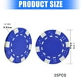 thumbnail image 5 of Zeiwohndc 25Pcs Casinos Poker Chip Game Chip Teaching Coin Plastic Counting Counters, 5 of 8