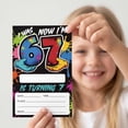 thumbnail image 3 of 6-7 Year Old Graffiti Themed Birthday Invitations "I Was 6 Now I Am 7" Design, Fun Party Supplies for Boys Girls Birthday Celebration and Event Layout, 3 of 6