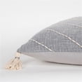 thumbnail image 5 of Rizzy Home Diamond 18" x 18" Poly Filled Pillow with Textured Cotton Cover-Gray, 5 of 5