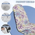 thumbnail image 6 of XYZCANDO Bowknot Car Towel Cushion Cover Flowers Stain Resistant Seat Cushion Protection Non Slip Backing Sweatproof Cushion Protector Universal Fit for Most Cars,SUVs,Sedans, 6 of 7