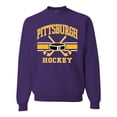 thumbnail image 1 of Wild Bobby City of Pittsburgh Hockey Fantasy Fan Sports Unisex Crewneck Sweatshirt, Purple, Medium, 1 of 5