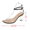 thumbnail image 2 of LOLIPPYY 3Pack Transparent Heels for Women with Elegant Design and Square Buckle, 2 of 5