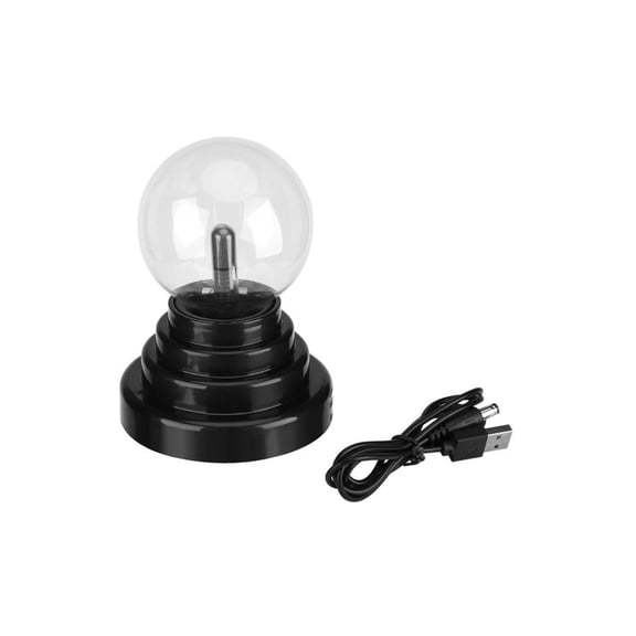 Electric Corded Plasma Ball 15centimeter,Plasma Ball Ball USB/Battery Operated Plasma Lamp Table Decoration for Home Office.