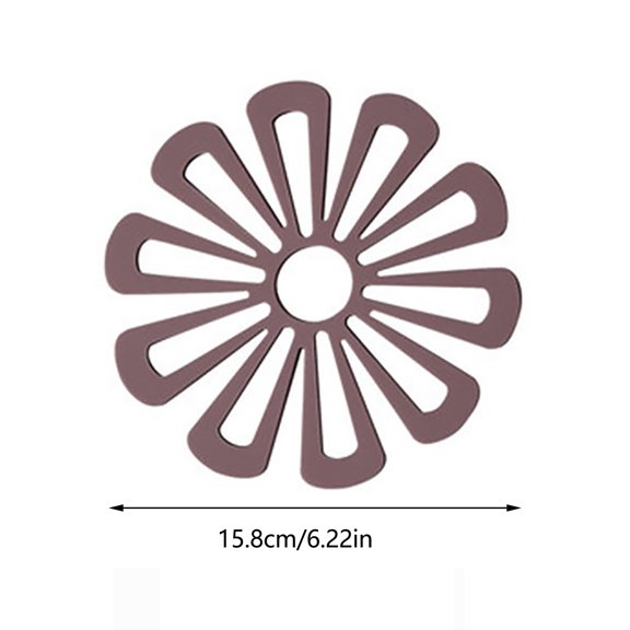 VerPetridure Household Flower-shaped Dining Table Heat Insulation, Non-slip Tea Mat