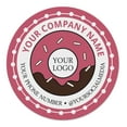 thumbnail image 1 of Printtoo Label Stickers for Small Business -100 RoundCustom Vinyl Waterproof Stickers -Personalized Labels for Handmade, Brand Stickers -Donuts, 4x4 Inches, 1 of 6