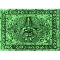 thumbnail image 1 of Ahgly Company Indoor Rectangle Persian Emerald Green Traditional Area Rugs, 2' x 4', 1 of 4