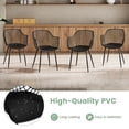 thumbnail image 6 of Giantex Set of 4 Dining Chairs, Plastic Kitchen Chair, Modern Accent Side Chair, Black, 6 of 7