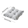 thumbnail image 3 of MTBLYS Cojín decorativo con volantes y capitoné para silla|Almohadilla decorativa para asiento con base antideslizante|relleno de algodón suave y grueso para comedor|cocina, 3 of 6